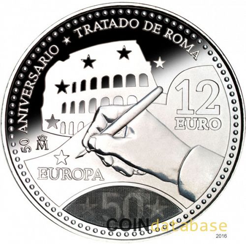 12 € Obverse Image minted in SPAIN in 2007 (12€ Commemorative BU)  - The Coin Database