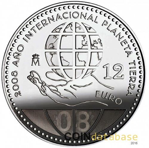 12 € Obverse Image minted in SPAIN in 2008 (12€ Commemorative BU)  - The Coin Database