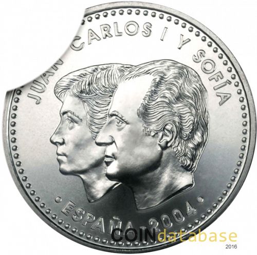 12 € Reverse Image minted in SPAIN in 2004 (12€ Commemorative BU)  - The Coin Database