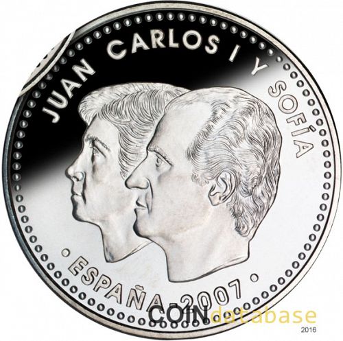 12 € Reverse Image minted in SPAIN in 2007 (12€ Commemorative BU)  - The Coin Database