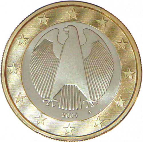 1 € Obverse Image minted in GERMANY in 2005A (1st Series)  - The Coin Database