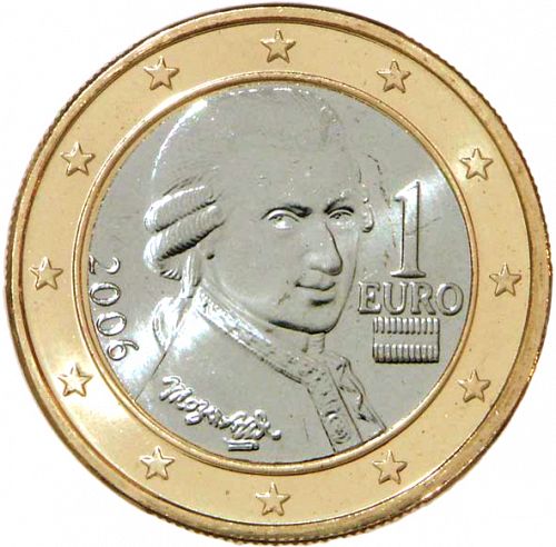 1 € Obverse Image minted in AUSTRIA in 2006 (1st Series)  - The Coin Database