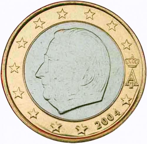 1 € Obverse Image minted in BELGIUM in 2004 (ALBERT II)  - The Coin Database