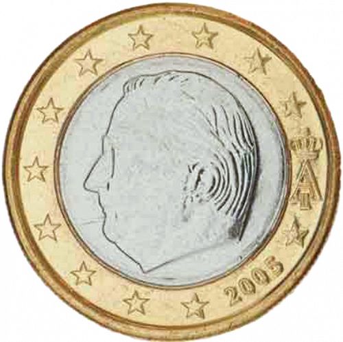 1 € Obverse Image minted in BELGIUM in 2005 (ALBERT II)  - The Coin Database