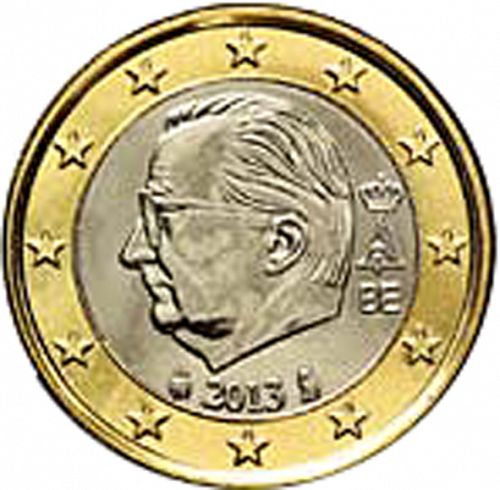 1 € Obverse Image minted in BELGIUM in 2013 (ALBERT II - 3rd Series)  - The Coin Database