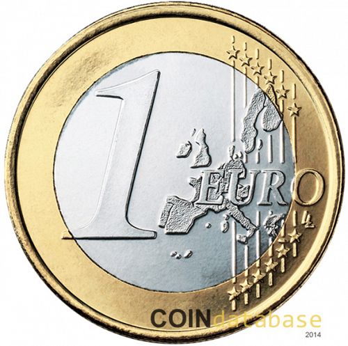 1 € Reverse Image minted in MONACO in 2009 (ALBERT II)  - The Coin Database