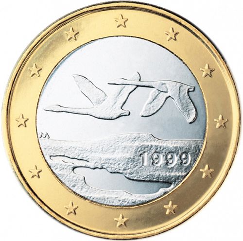 1 € Obverse Image minted in FINLAND in 1999 (1st Series - M mark)  - The Coin Database