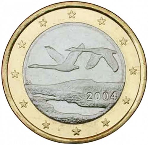 1 € Obverse Image minted in FINLAND in 2004 (1st Series - M mark)  - The Coin Database