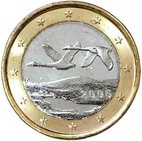 1 € Obverse Image minted in FINLAND in 2006 (1st Series - M mark)  - The Coin Database