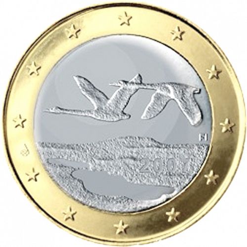 1 € Obverse Image minted in FINLAND in 2007 (2nd Series - FI mark and Mint Mark added)  - The Coin Database