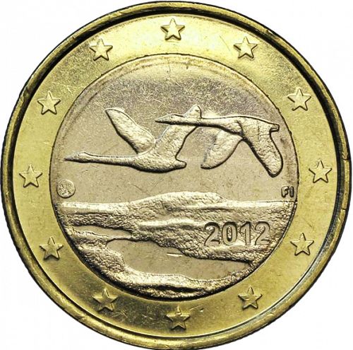 1 € Obverse Image minted in FINLAND in 2012 (4th Series - New Mint Mark)  - The Coin Database