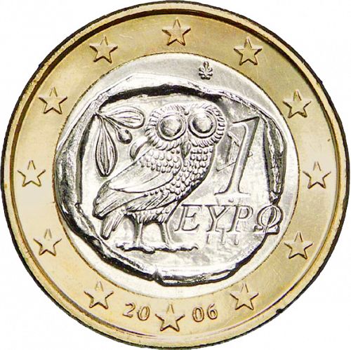 1 € Obverse Image minted in GREECE in 2006 (1st Series)  - The Coin Database
