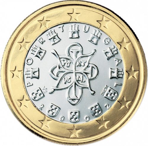 1 € Obverse Image minted in PORTUGAL in 2002 (1st Series)  - The Coin Database