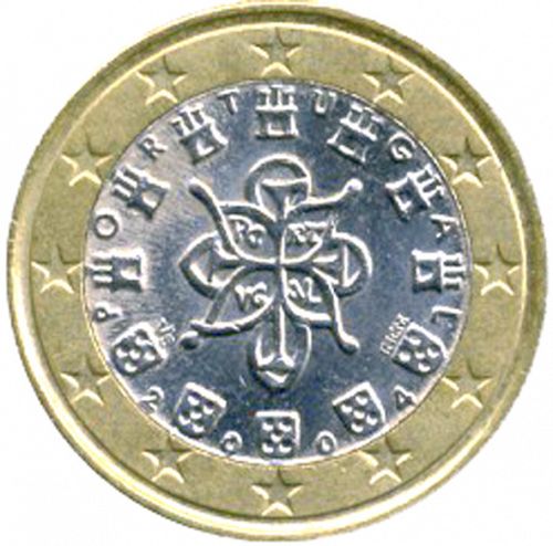 1 € Obverse Image minted in PORTUGAL in 2004 (1st Series)  - The Coin Database