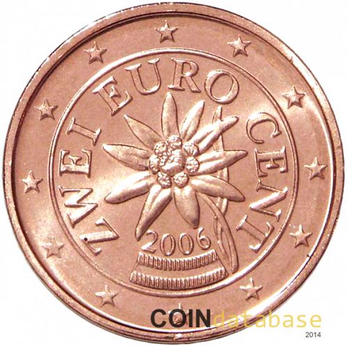 1 cent Obverse Image minted in AUSTRIA in 2006 (1st Series)  - The Coin Database