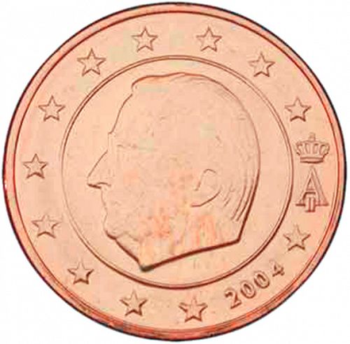 1 cent Obverse Image minted in BELGIUM in 2004 (ALBERT II)  - The Coin Database