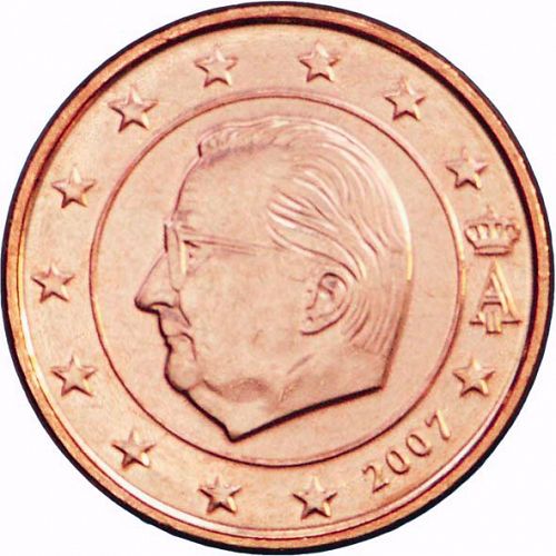 1 cent Obverse Image minted in BELGIUM in 2007 (ALBERT II)  - The Coin Database