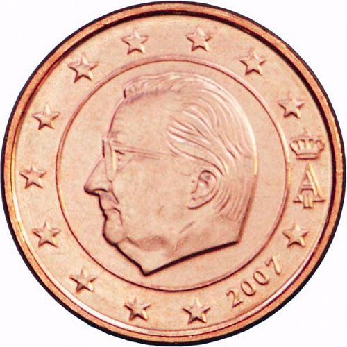 1 cent Obverse Image minted in BELGIUM in 2007 (ALBERT II)  - The Coin Database