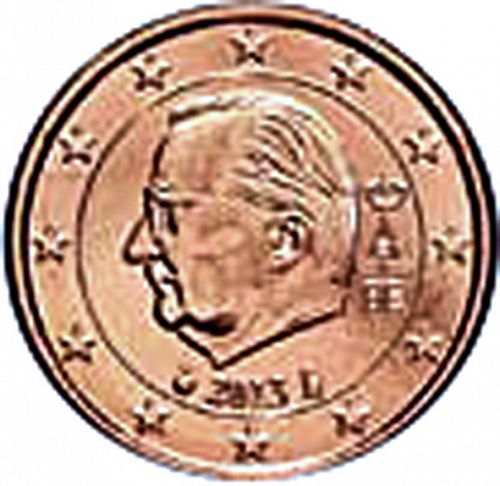 1 cent Obverse Image minted in BELGIUM in 2013 (ALBERT II - 3rd Series)  - The Coin Database