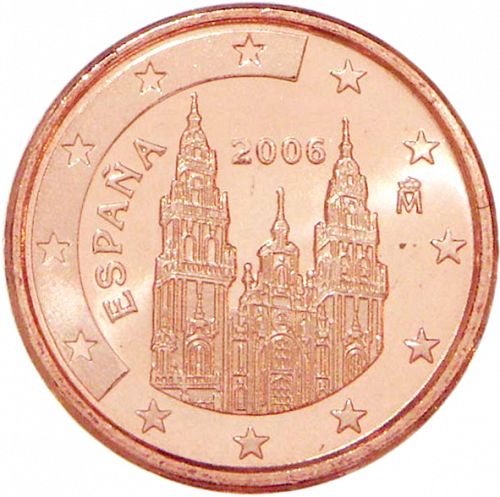 1 cent Obverse Image minted in SPAIN in 2006 (JUAN CARLOS I)  - The Coin Database