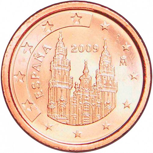 1 cent Obverse Image minted in SPAIN in 2009 (JUAN CARLOS I)  - The Coin Database