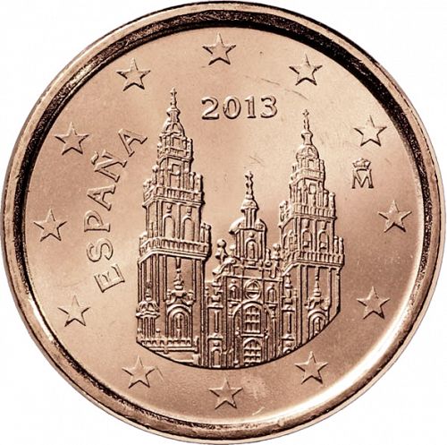 1 cent Obverse Image minted in SPAIN in 2013 (JUAN CARLOS I - 2nd Series)  - The Coin Database