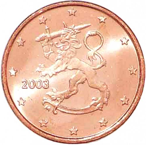 1 cent Obverse Image minted in FINLAND in 2003 (1st Series - M mark)  - The Coin Database