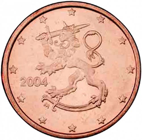 1 cent Obverse Image minted in FINLAND in 2004 (1st Series - M mark)  - The Coin Database
