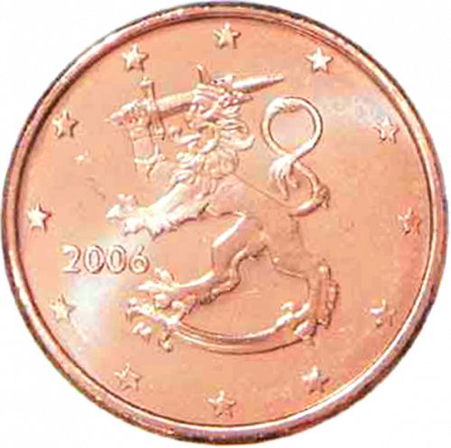 1 cent Obverse Image minted in FINLAND in 2006 (1st Series - M mark)  - The Coin Database