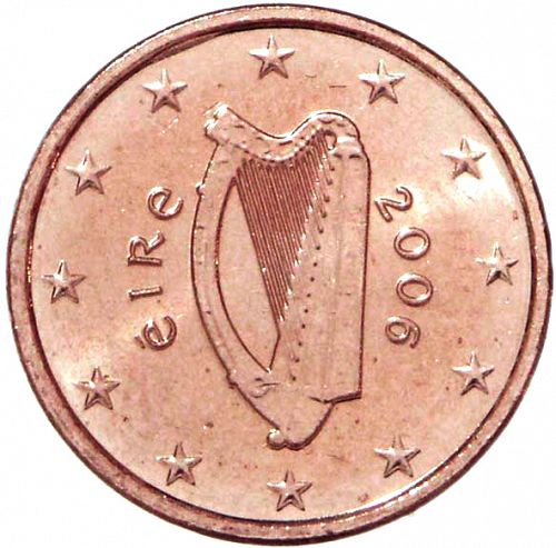 1 cent Obverse Image minted in IRELAND in 2006 (1st Series)  - The Coin Database
