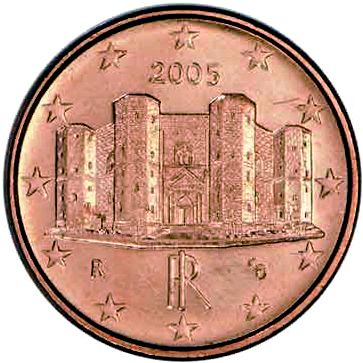 1 cent Obverse Image minted in ITALY in 2005 (1st Series)  - The Coin Database