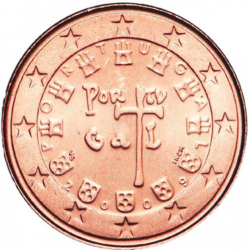 1 cent Obverse Image minted in PORTUGAL in 2009 (1st Series)  - The Coin Database