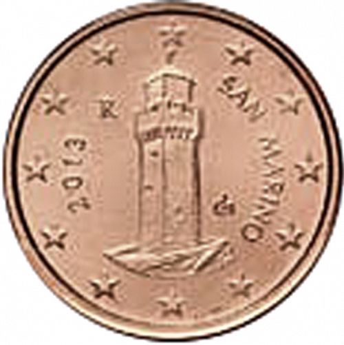 1 cent Obverse Image minted in SAN MARINO in 2013 (1st Series)  - The Coin Database