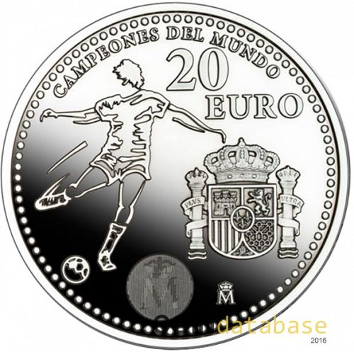 20 € Obverse Image minted in SPAIN in 2010 (20€ Commemorative BU)  - The Coin Database