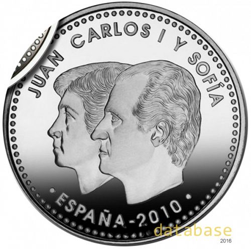 20 € Reverse Image minted in SPAIN in 2010 (20€ Commemorative BU)  - The Coin Database