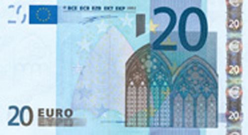 20 € Obverse Image minted in · Euro notes in 2002Y (1st Series - Architectural style 