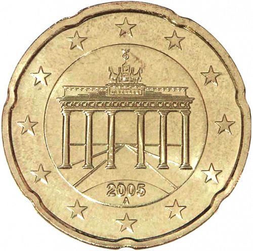 20 cent Obverse Image minted in GERMANY in 2005A (1st Series)  - The Coin Database