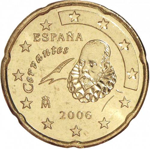20 cent Obverse Image minted in SPAIN in 2006 (JUAN CARLOS I)  - The Coin Database