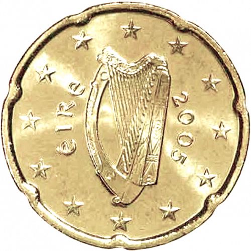 20 cent Obverse Image minted in IRELAND in 2005 (1st Series)  - The Coin Database
