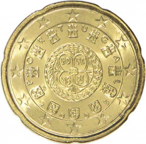 20 cent Obverse Image minted in PORTUGAL in 2005 (1st Series)  - The Coin Database