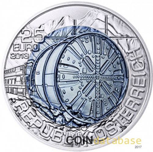 25 € Obverse Image minted in AUSTRIA in 2013 (Silver Niobium Coins Series)  - The Coin Database
