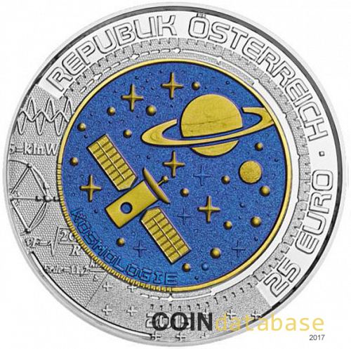 25 € Obverse Image minted in AUSTRIA in 2015 (Silver Niobium Coins Series)  - The Coin Database