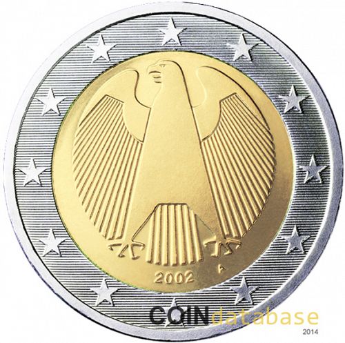 2 € Obverse Image minted in GERMANY in 2002A (1st Series)  - The Coin Database