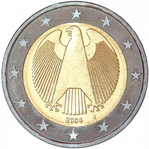 2 € Obverse Image minted in GERMANY in 2004J (1st Series)  - The Coin Database