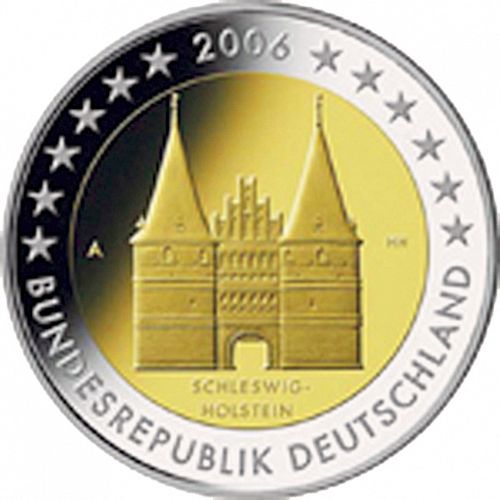 2 € Obverse Image minted in GERMANY in 2006A (Schleswig-Holstein)  - The Coin Database