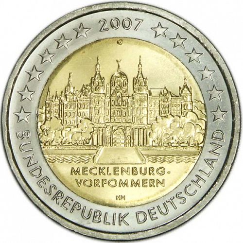 2 € Obverse Image minted in GERMANY in 2007G (Mecklenburg-Western Pomerania)  - The Coin Database
