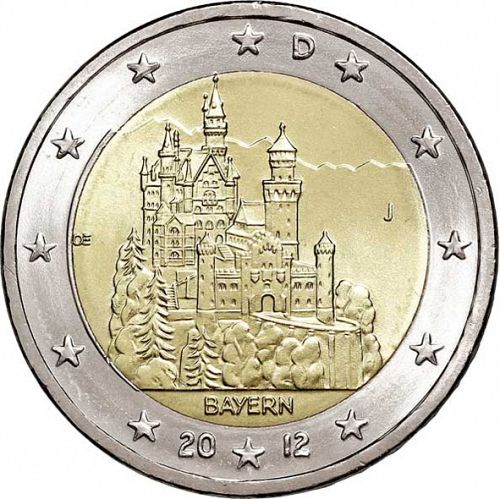 2 € Obverse Image minted in GERMANY in 2012J (Bayern)  - The Coin Database