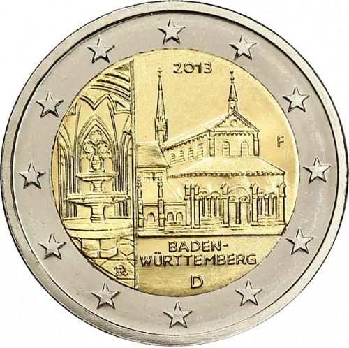 2 € Obverse Image minted in GERMANY in 2013F (Baden-Württemberg)  - The Coin Database
