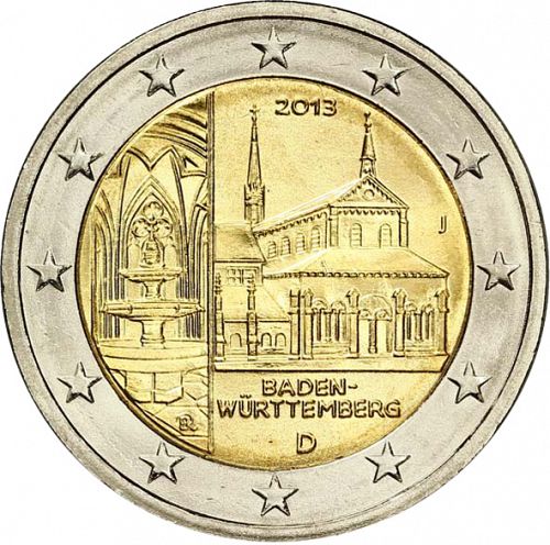 2 € Obverse Image minted in GERMANY in 2013J (Baden-Württemberg)  - The Coin Database