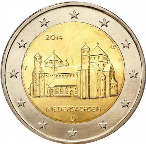2 € Obverse Image minted in GERMANY in 2014F (Lower Saxony)  - The Coin Database